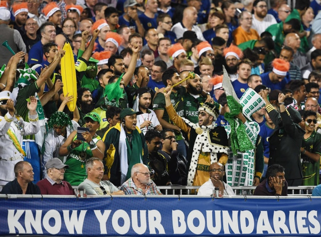 pakistan cricket fans in england during the one off t20 at old trafford photo afp pakistan cricket fans in england during the one off t20 at old trafford photo afp