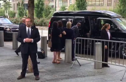 video of stumbling hillary clinton leaving 9 11 memorial goes viral