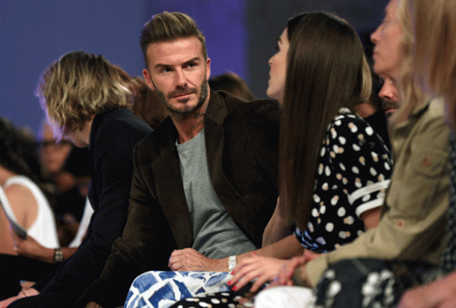former football star david beckham attend the victoria beckham spring summer 2017 show at new york fashion week in new york on september 11 2016 photo afp former football star david beckham attend the victoria beckham spring summer 2017 show at new york fashion week in new york on september 11 2016 photo afp