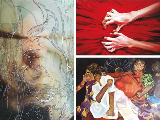 one of the artists zoya manan s work is a testament to her fight with cerebral palsy as she uses contradictory colours so that the user can experience imbalance photos express