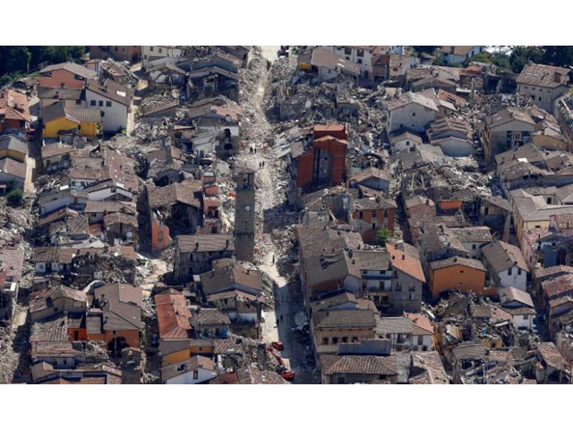 a general view after earthquake that levelled the town in amatrice central italy september 1 2016 photo afp
