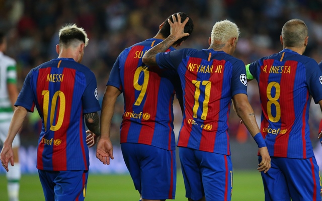 suarez delighted to run riot with messi and neymar again
