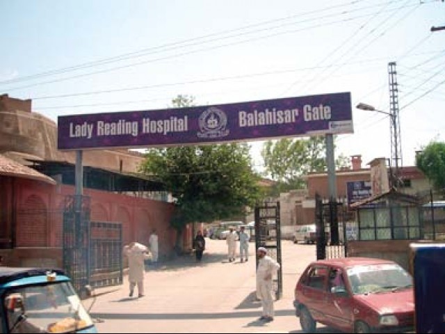 lrh media manager zulfiqar ali baba khel tells the express tribune the facility is overflowing with patients photo file