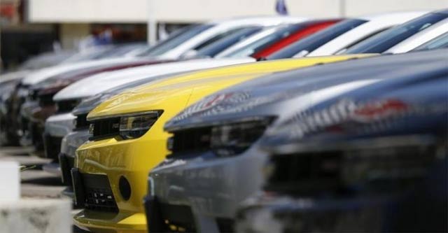 a group of chevrolet camaro cars for sale is pictured at a car dealership in los angeles california photo reuters