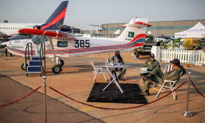 pakistan built super mushshak gets attraction in african aerospace defence exhibition