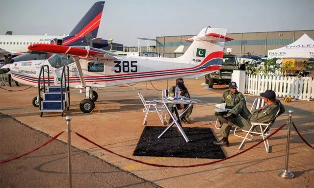during the air show pakistan aeronautical complex displayed static and aerial display of super mushshak aircraft photo afp during the air show pakistan aeronautical complex displayed static and aerial display of super mushshak aircraft photo afp