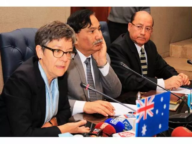australian high commissioner in pakistan margaret adamson 1st left addressing exporters during her visit to scci on february 15 2016 photo online australian high commissioner in pakistan margaret adamson 1st left addressing exporters during her visit to scci on february 15 2016 photo online