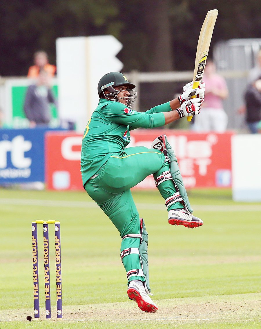 sharjeel khan pulls one towards the leg side photo afp