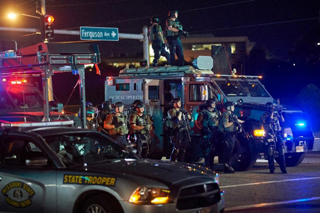 file picture shows police in ferguson during a civil disobedience action on august 10 2015 photo afp