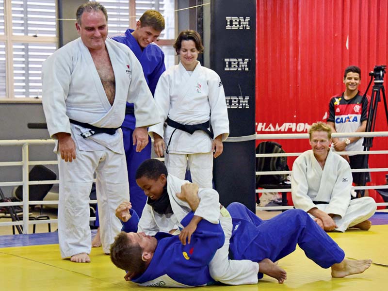 canto s institute promotes access to sport and education for rio s poor and has trained top judokas including gold medallist at the olympics this august rafaela silva photo afp