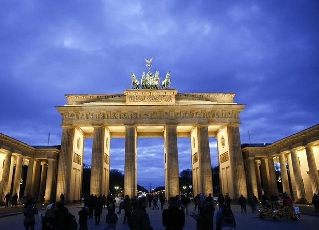 the brandenburg gate is seen during sunset in berlin germany photo reuters