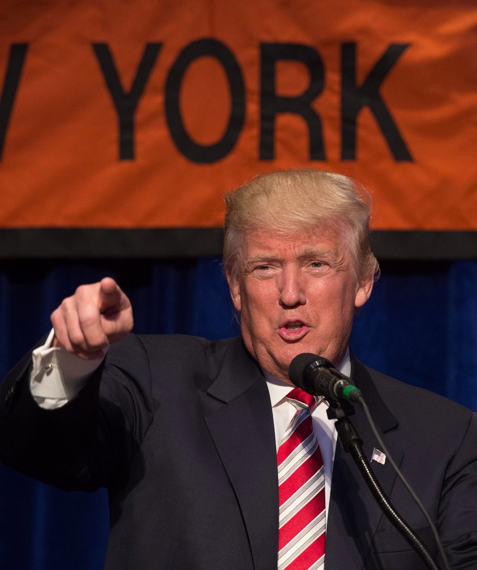 republican presidential nominee donald trump speaks at the new york state conservative party presidential convention photo afp