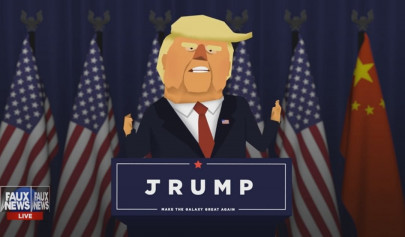 trump wants to make the galaxy great again in this mobile game