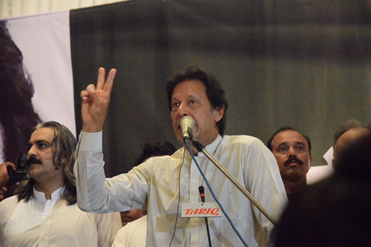 imran khan addresses pti convention in islamabad on sunday photo pti