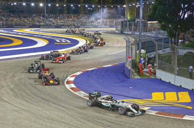 rosberg took full advantage of his pole position to win the singaporean grand prix despite coming under great pressure from ricciardo late on photo reuters rosberg took full advantage of his pole position to win the singaporean grand prix despite coming under great pressure from ricciardo late on photo reuters