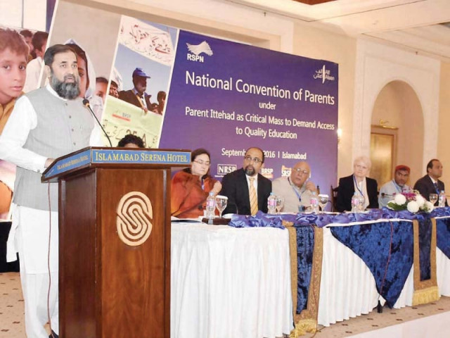 minister of state for education balighur rehman addresses the conference photo nni