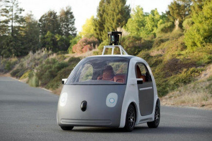 a prototype self driving car by google photo reuters