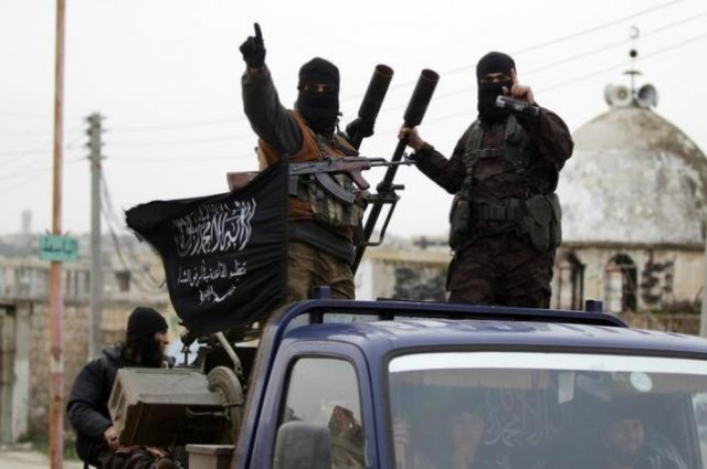 members of al qaeda 039 s nusra front gesture as they drive in a convoy touring villages photo reuters members of al qaeda 039 s nusra front gesture as they drive in a convoy touring villages photo reuters
