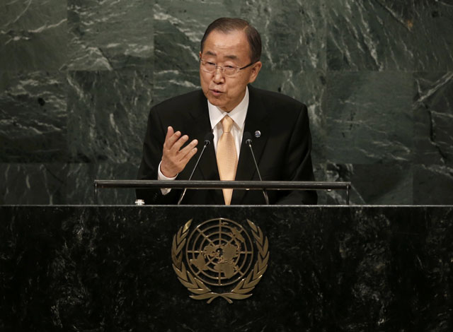 united nations secretary general ban ki moon addresses the general debate of the 71st session of the united nations general assembly in the manhattan borough of new york us september 20 2016 photo reuters