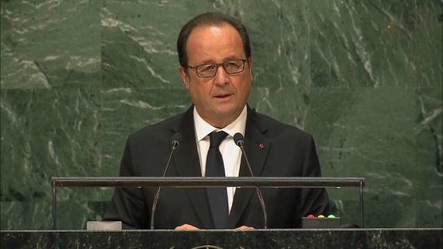the french leader described aleppo which has once again come under a barrage of air strikes as a quot martyred city quot photo reuters
