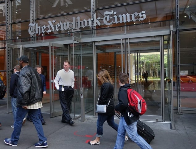 the new york times said september 20 2016 it was teaming with google parent alphabet in an effort to help filter its online reader comments to maintain a quot civil and thoughtful quot atmosphere photo afp