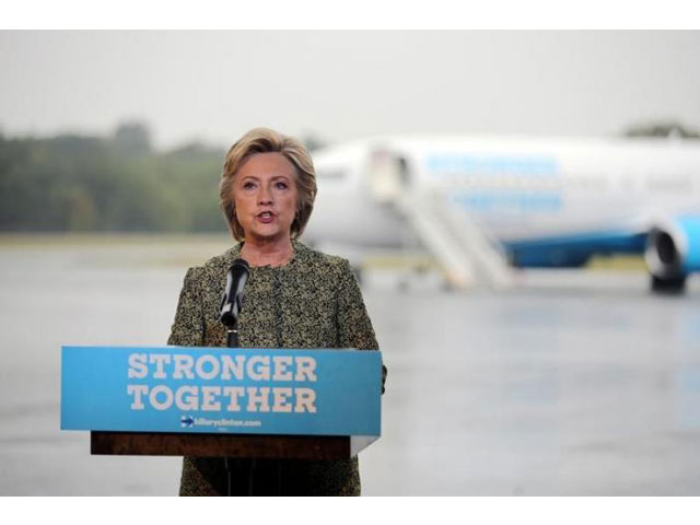 us democratic presidential candidate hillary clinton speaks to the media before boarding her campaign plane at the westchester county airport in white plains new york us september 19 2016 photo reuters