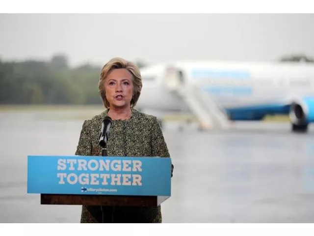 us democratic presidential candidate hillary clinton speaks to the media before boarding her campaign plane at the westchester county airport in white plains new york us september 19 2016 photo reuters us democratic presidential candidate hillary clinton speaks to the media before boarding her campaign plane at the westchester county airport in white plains new york us september 19 2016 photo reuters