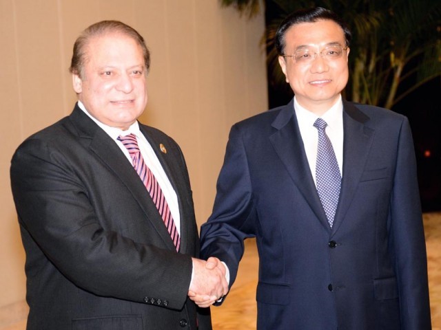 in this file photo prime minister nawaz sharif shakes hands with the chinese premier li keqiang photo pid