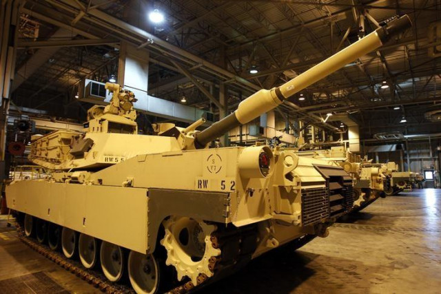 an abrams battle tank during a tour of the joint systems manufacturing center lima army tank plant in lima ohio photo reuters