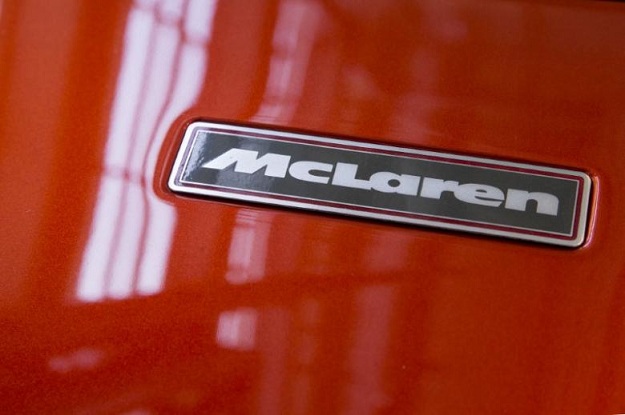 the nameplate is seen on the hood of a mclaren f 1 lm photo reuters