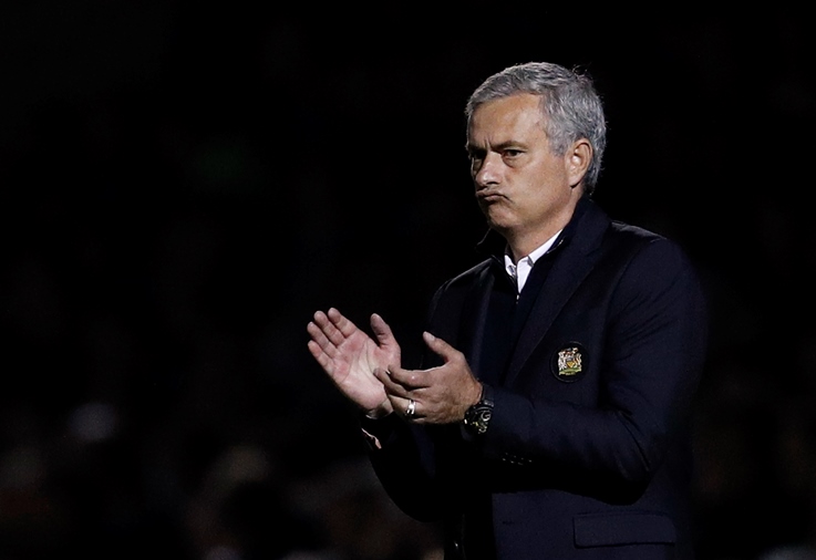 manchester united manager jose mourinho celebrating his team 039 s victory on september 21 2016 photo reuters