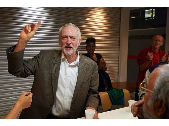 leader of the uk opposition labour party jeremy corbyn speaks to supporters during a campaign rally at the unite headquarters in london on september 20 2016 photo afp leader of the uk opposition labour party jeremy corbyn speaks to supporters during a campaign rally at the unite headquarters in london on september 20 2016 photo afp