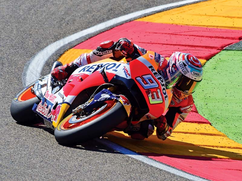 marquez has been dogged by shoulder problems already this season as he also dislocated his left shoulder in practice for the austrian grand prix last month photo afp