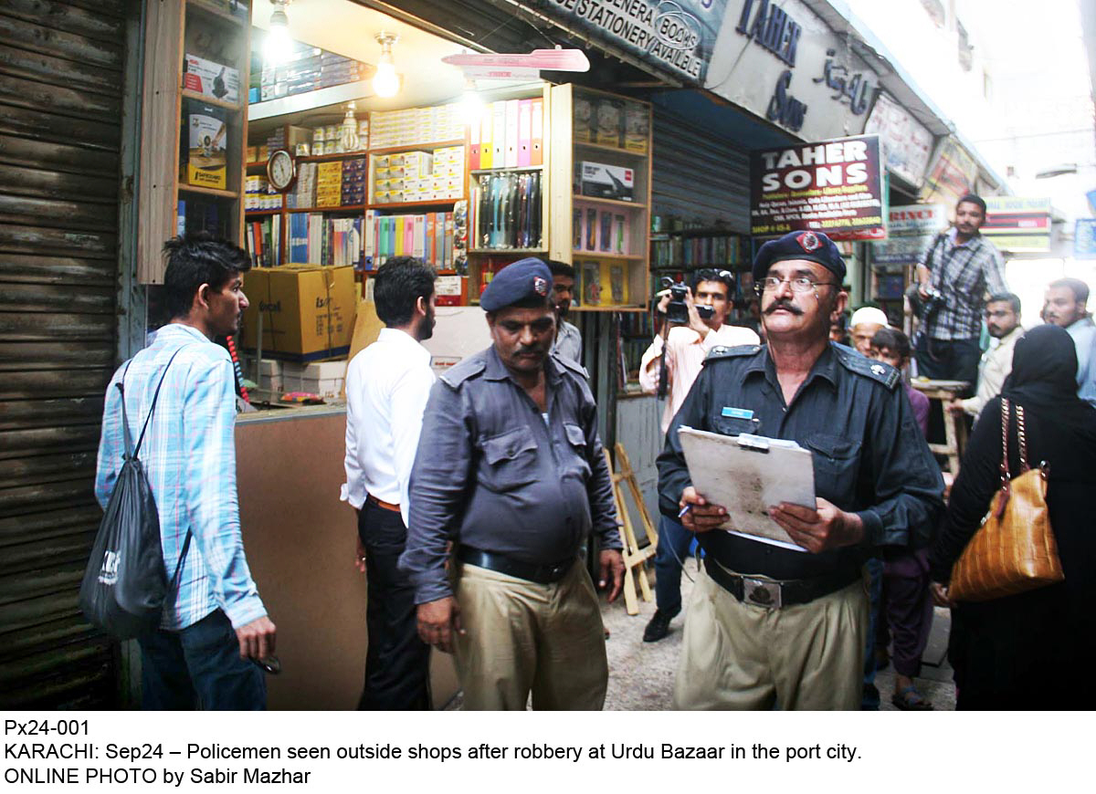 a watchman of the book market was detained for questioning to get any leads in investigations said the police photo online