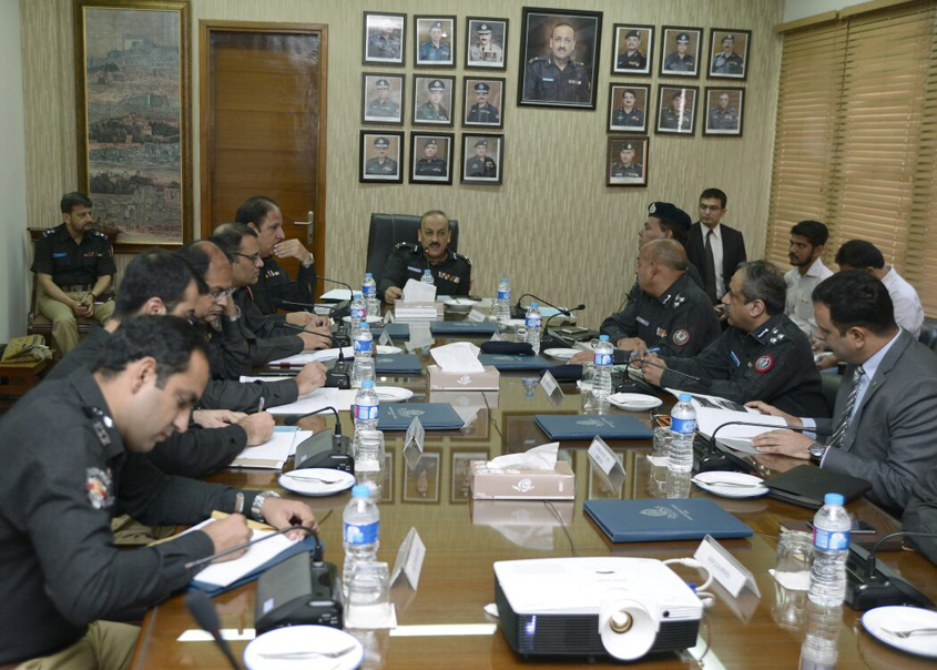 the ig directed the police officials to prepare fool proof security arrangements and assured them that pick and drop service will be provided to policemen deployed on security duties photo munawar a khan express