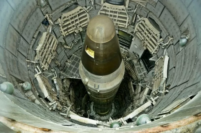 a deactivated titan ii nuclear icmb in a silo at the titan missile museum in green valley arizona photo afp a deactivated titan ii nuclear icmb in a silo at the titan missile museum in green valley arizona photo afp