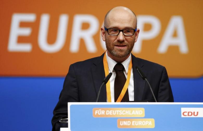 german christian democratic union cdu secretary general peter tauber speaks during the second day of the cdu party congress in karlsruhe germany december 15 2015 photo reuters