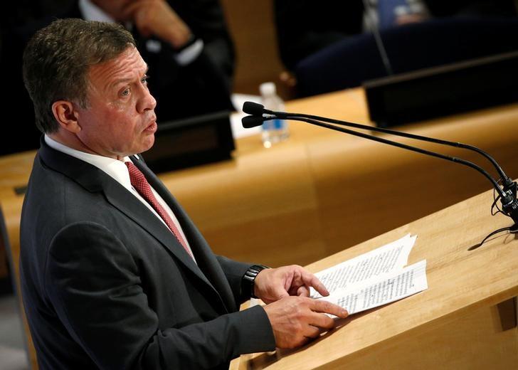 king abdullah ii of jordan speaks during a high level leaders meeting on refugees on the sidelines of the united nations general assembly at united nations headquarters in new york u s september 20 2016 photo reuters