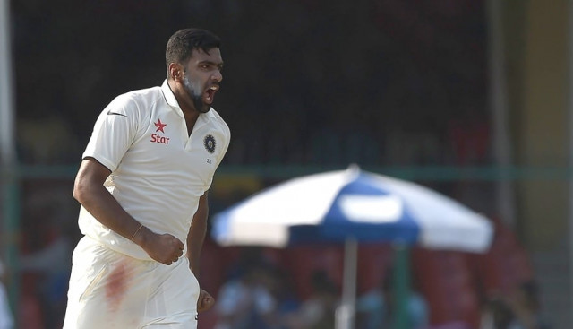 india 039 s ravichandran ashwin celebrates the wicket of new zealand 039 s captain kane williamson during the fourth day of the first test match between india and new zealand at green park stadium in kanpur on september 25 2016 photo afp india 039 s ravichandran ashwin celebrates the wicket of new zealand 039 s captain kane williamson during the fourth day of the first test match between india and new zealand at green park stadium in kanpur on september 25 2016 photo afp