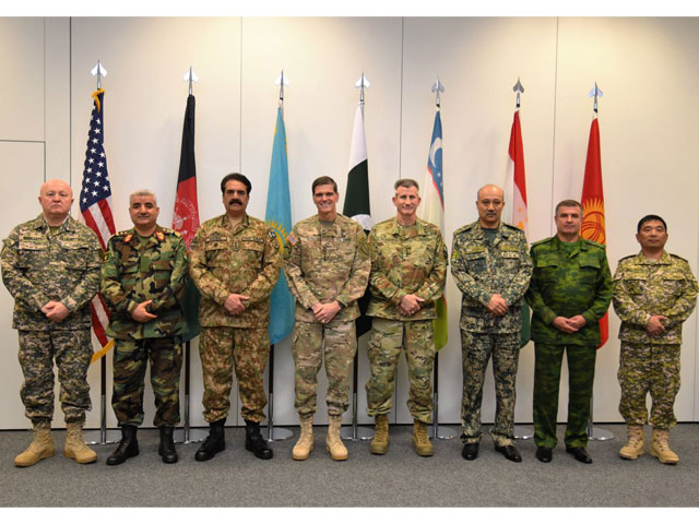 commander us centcom chiefs of armies of pakistan afghanistan kazakhstan kyrgyz republic tajikistan turkmenistan and uzbekistan at conference held at stutgart germany photo ispr