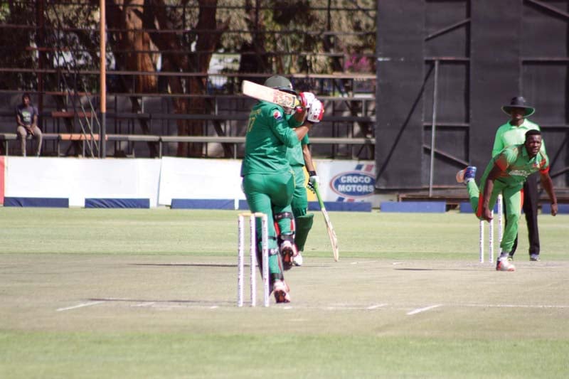 pakistan a now lead the four match series 1 0 and will be looking to double their lead when the sides meet again tomorrow photo courtesy zimbabwe cricket