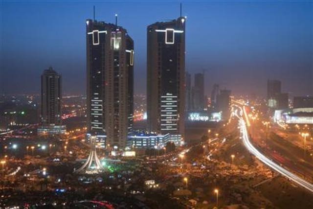 a night view of anti government demonstrators at pearl square in manama photo reuters