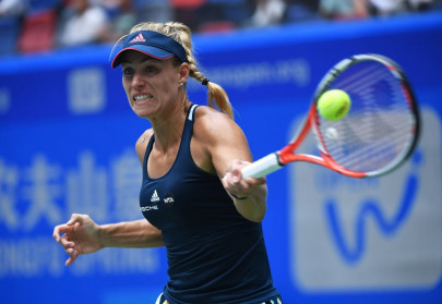 wuhan open world number one kerber survives scare