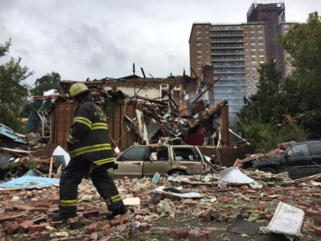 a new york city firefighter walks through debris after an explosion ripped through a home in the new york city borough of the bronx new york september 27 2016 photo reuters a new york city firefighter walks through debris after an explosion ripped through a home in the new york city borough of the bronx new york september 27 2016 photo reuters