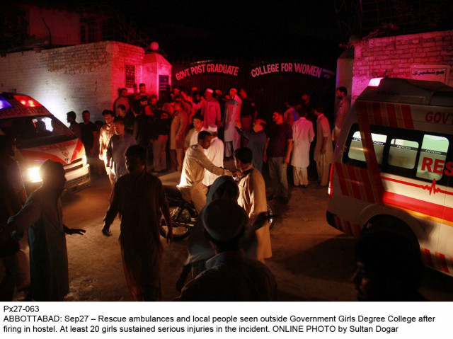 the rescue services provided first aid to those with minor injuries and shifted those with critical injuries to the ayub teaching hospital photo online