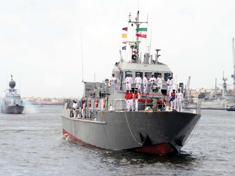 iranian flotilla arrives at karachi port for a three day visit photo online