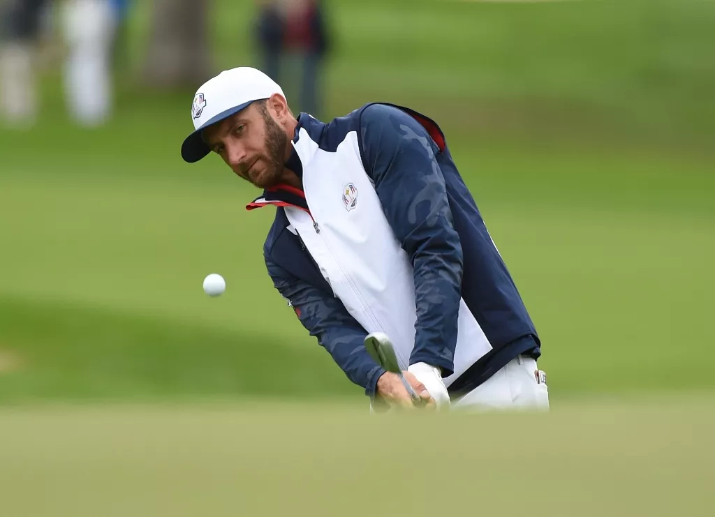 team usa dustin johnson hits the ball during a practice round ahead of the 41st ryder cup in chaska minnesota on september 28 2016 photo afp team usa dustin johnson hits the ball during a practice round ahead of the 41st ryder cup in chaska minnesota on september 28 2016 photo afp