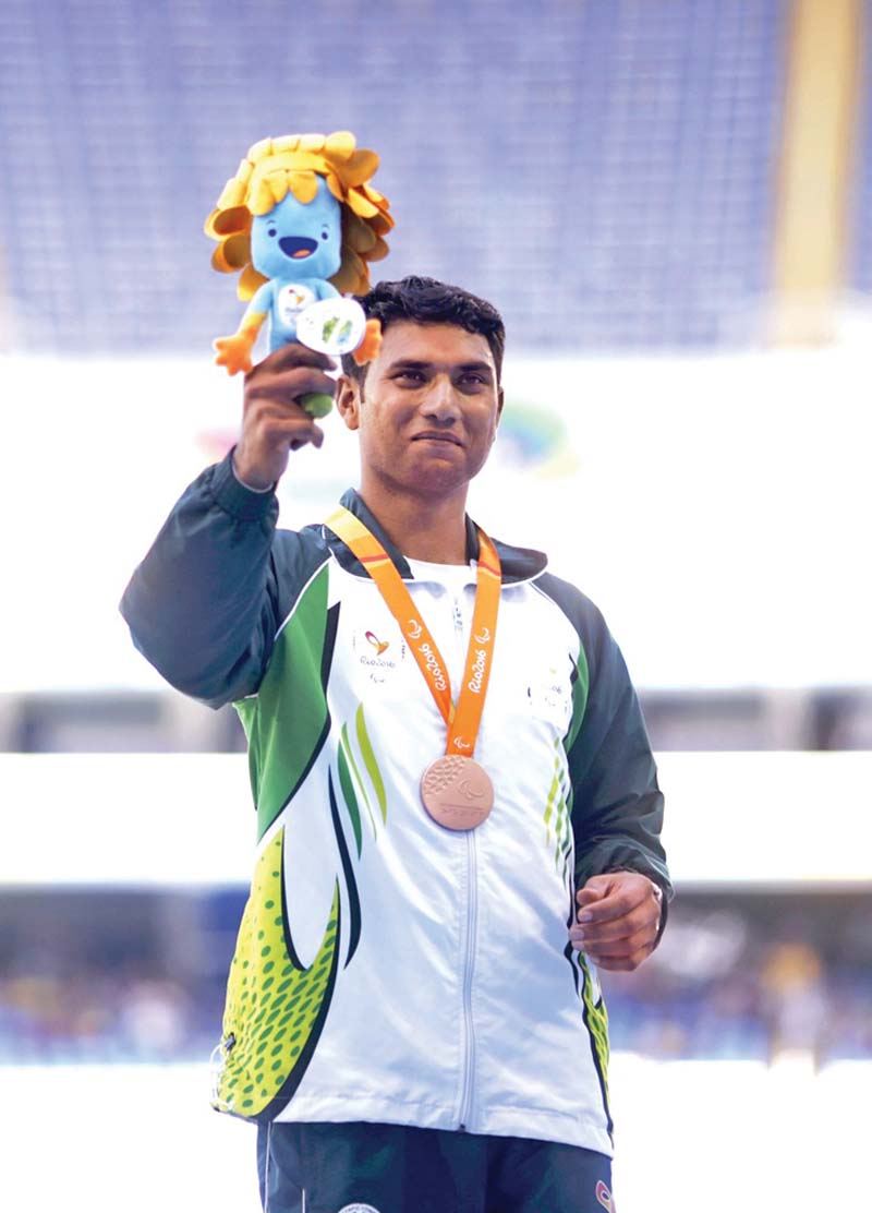 haider who suffers from cerebral palsy is the only pakistani to win any medal at the paralympics photo reuters