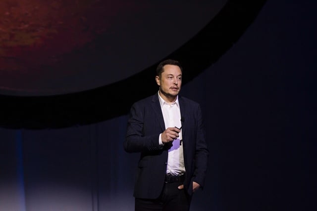 tesla motors ceo elon musk speaks about the interplanetary transport system which aims to reach mars with the first human crew in history in the conference he gave during the 67th international astronautical congress in guadalajara mexico photo afp