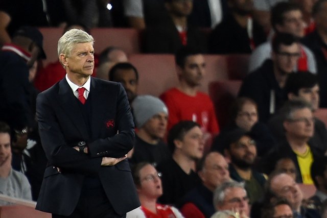 arsenal 039 s french manager arsene wenger watches from the touchline during the uefa champions league group a football match between arsenal and fc basel at the emirates stadium in london on september 28 2016 arsenal won the game 2 0 photo afp